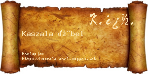 Kaszala Ábel névjegykártya